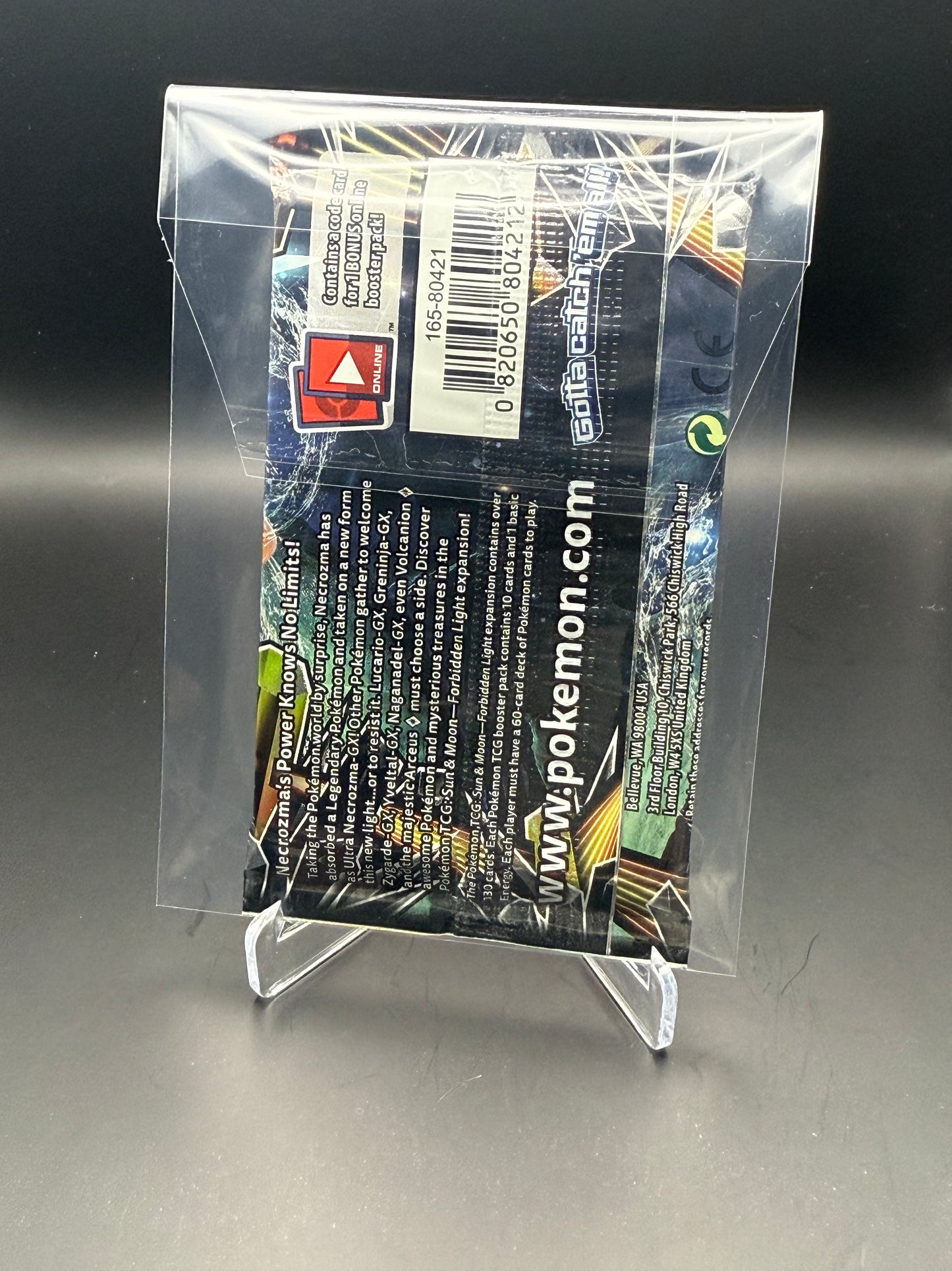 Pokemon: Sun and Moon Forbidden Light - Booster Pack Single
