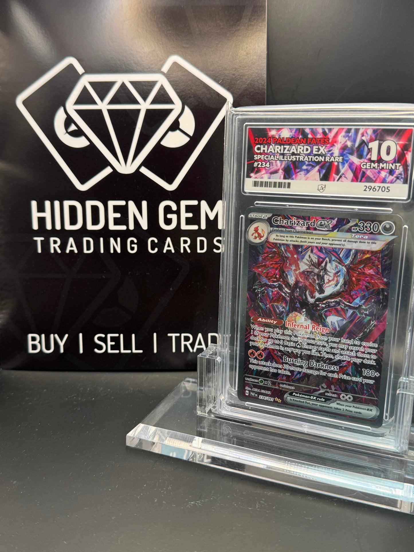 Pokemon: Charizard ex | Paldean Fates | 234/091 | ACE 10 |