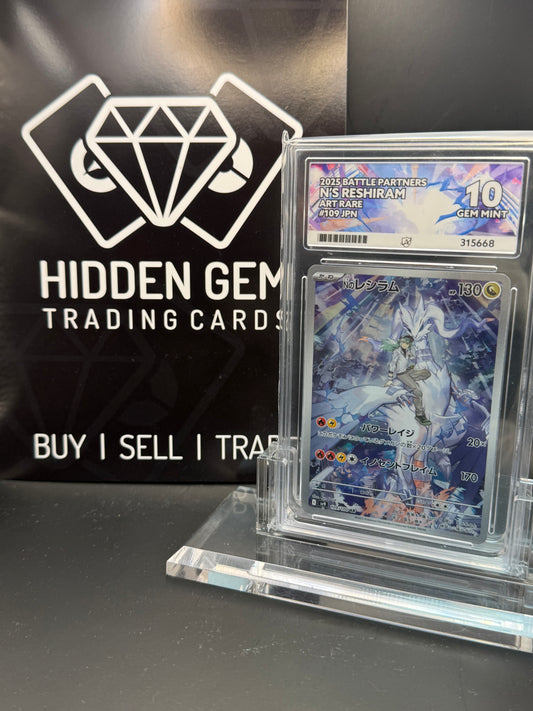 Pokemon: N's Reshiram | Battle Partners | 109/100 | ACE 10 | Perfect 10 Grades